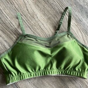 Moving Comfort Olive Sports Bra, size small